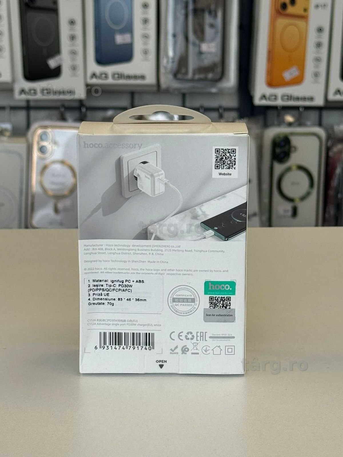 Adaptor de priza USB C, incarcare rapida, 30w 2