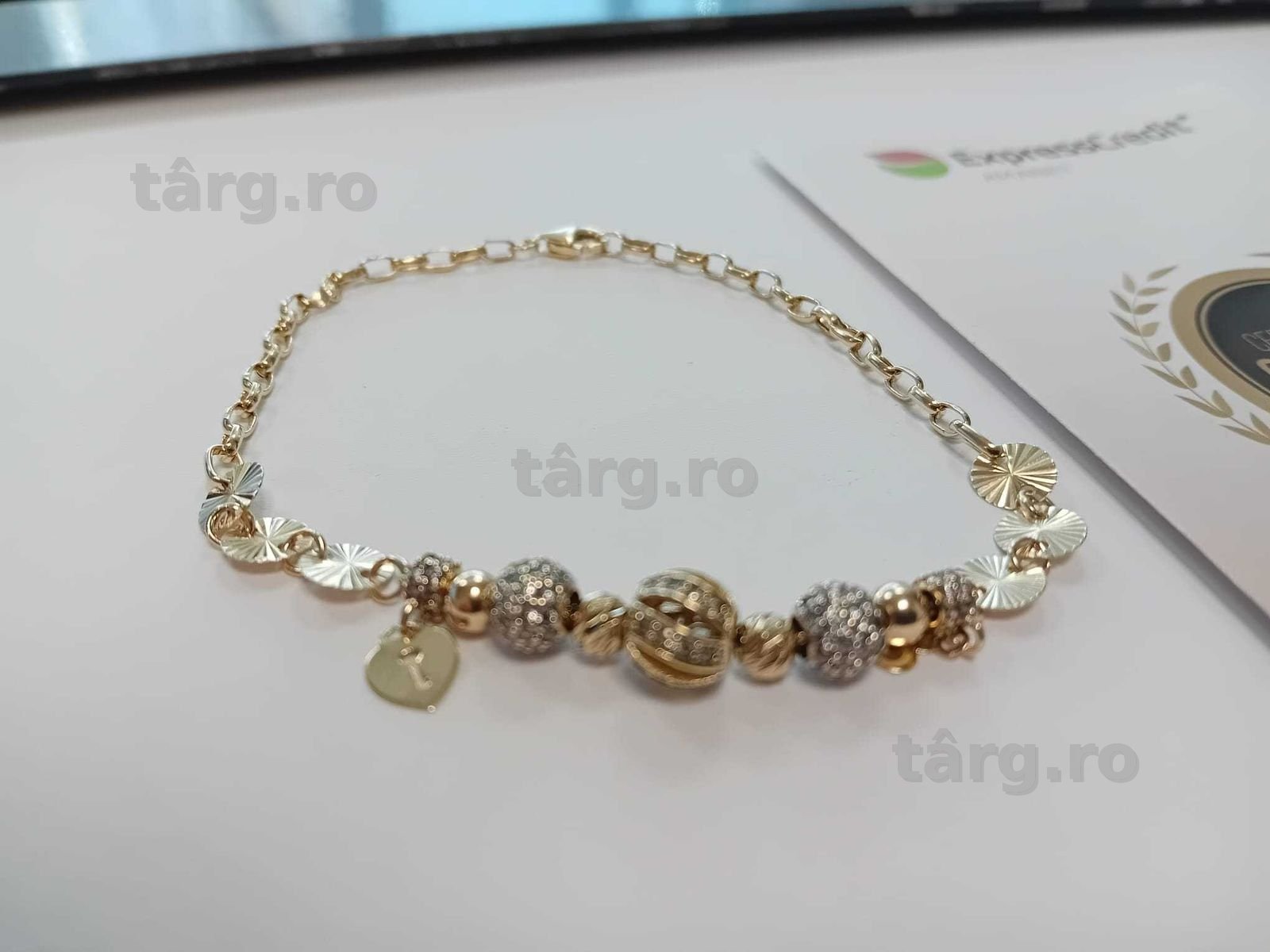 (AG33) Bratara Aur 14K / Garantie 2 Ani.