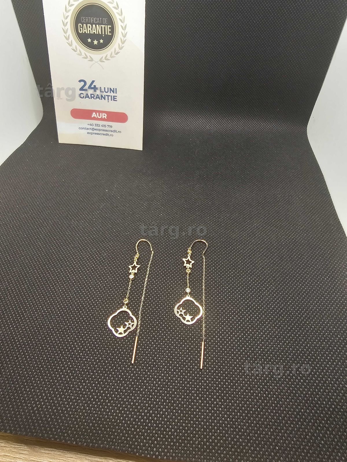 Cercei aur 14K 2.22g (50370 AG 11 Piata Nicolina) 2 ani garantie! 3