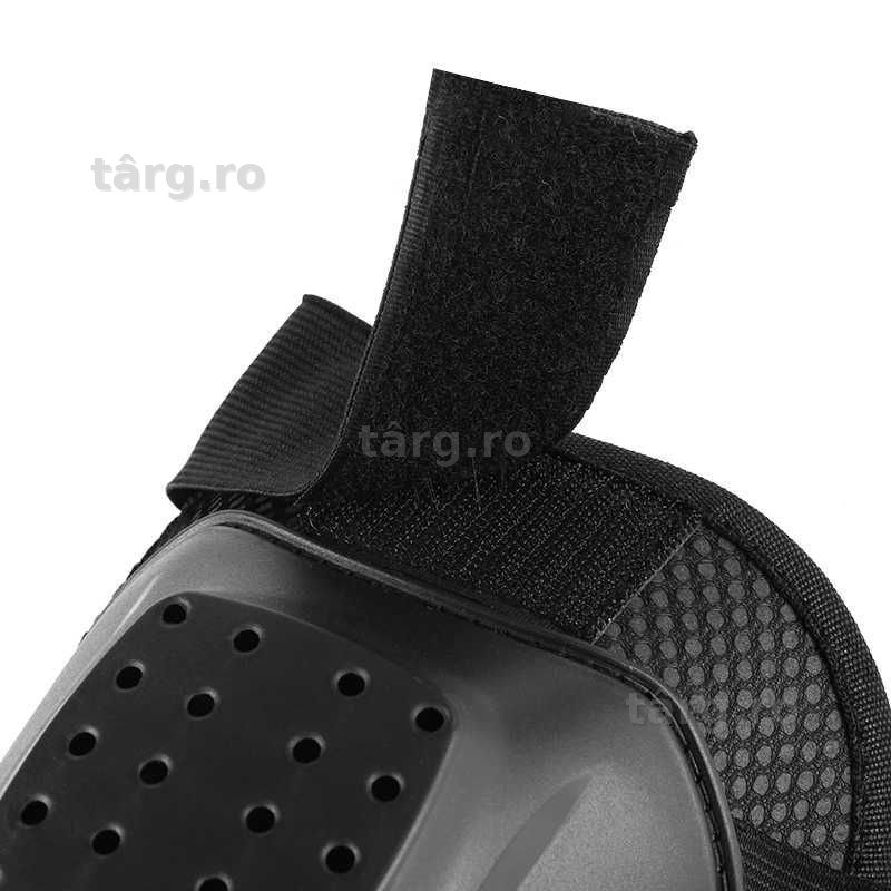 Set Protectii Moto pentru Genunchi si Coate, Usoare, Confortabile, Pentru Moto, Scuter, Bicicleta Negru 6
