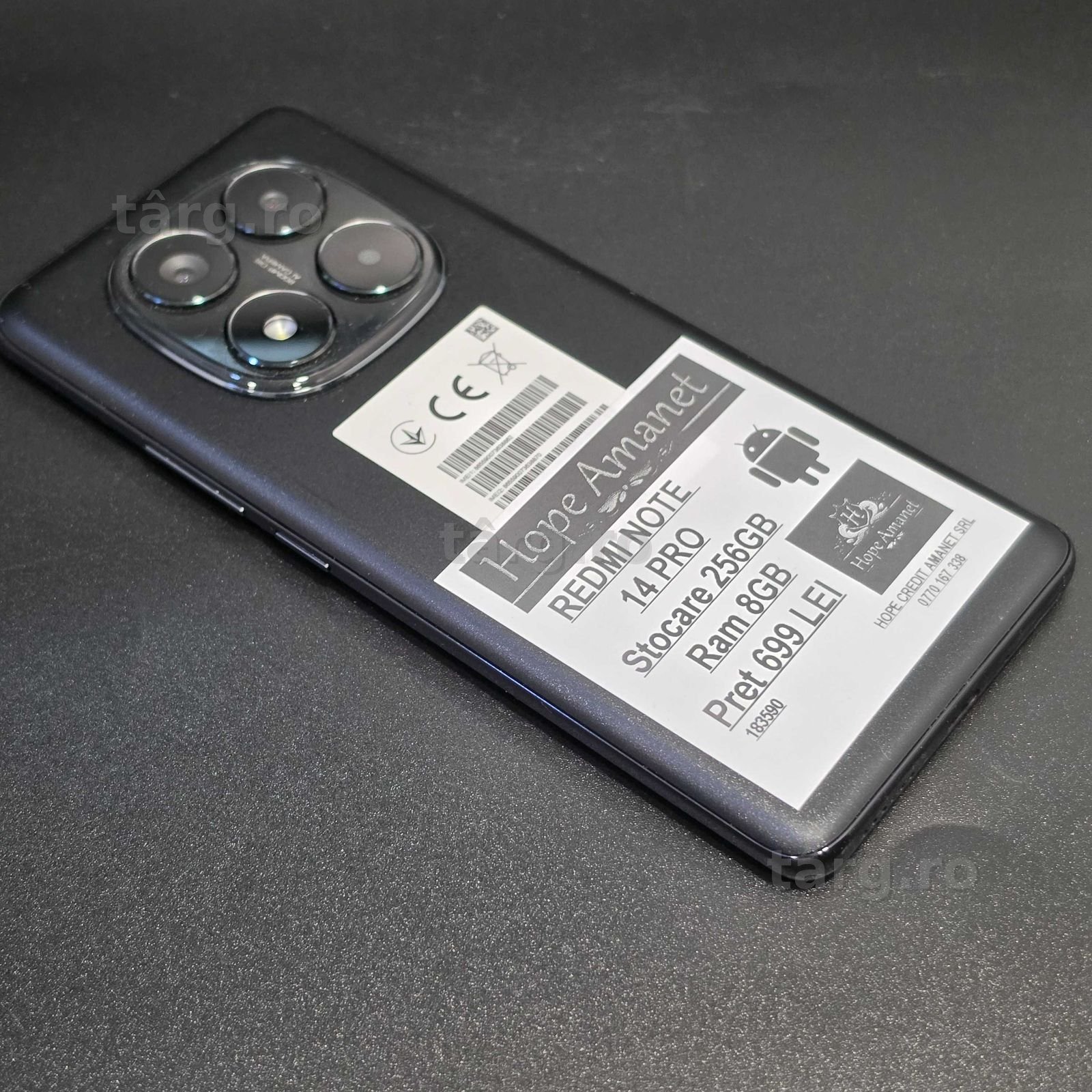 HOPE AMANET P8 REDMI NOTE 14 PRO 256 gb 8 gb ram 3