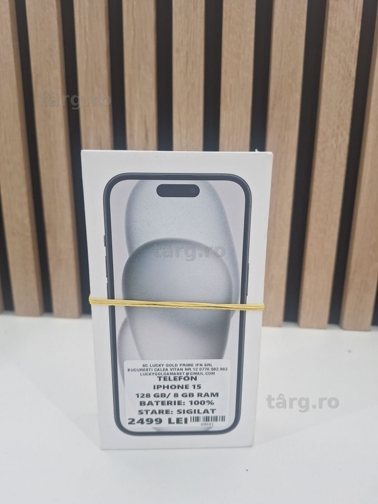 IPhone 15 Sigilat 128Gb Garantie/Factura #60681