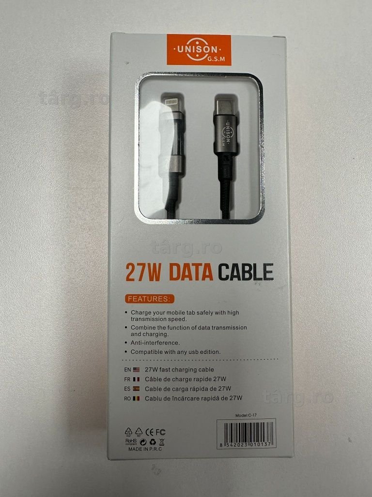 Cablu Tip C - Lightning Fast Charge, cu Afisare putere pentru iPhone 3