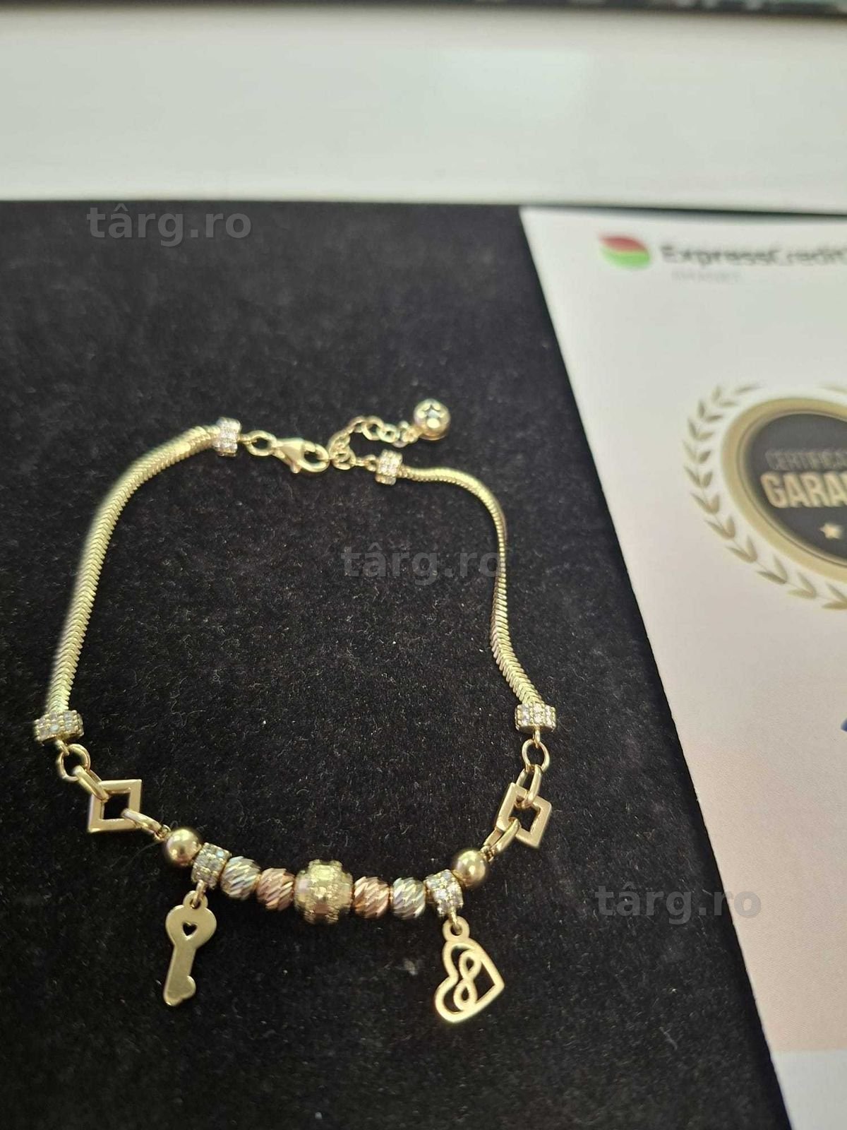 (Ag33)Bratara Aur 14K/Garantie 2 ani 3