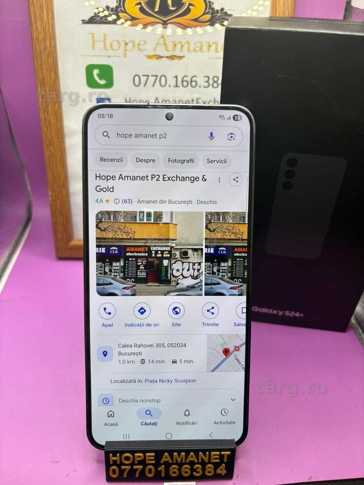 HOPE AMANET P2-Samsung s24 plus la cutie 256 GB/ 12 RAM
