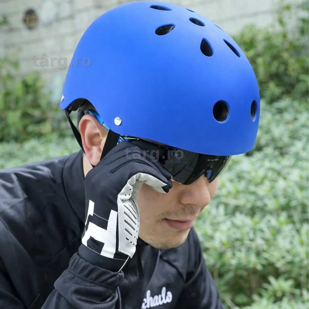 Casca protectie Bicicleta/Trotineta, Ultra Usoara, Marime reglabila, Albastru 5