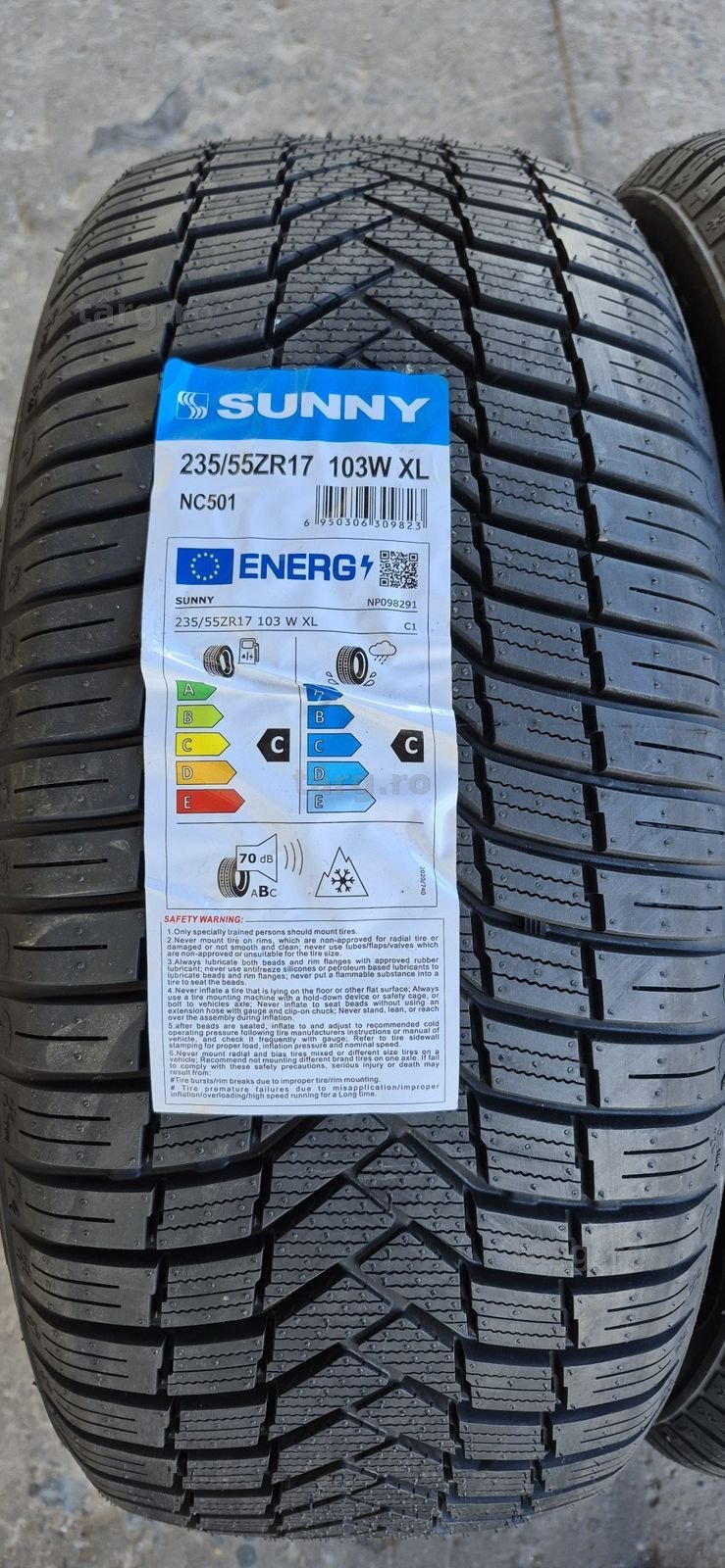 4 anvelope M+S noi Sunny 235/55/17,dot 2024.Pretul este pe bucata. 3