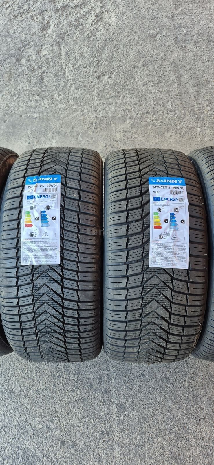 4 anvelope M+S noi Sunny 245/45/17,dot 2024.Pretul este pe bucata. 2