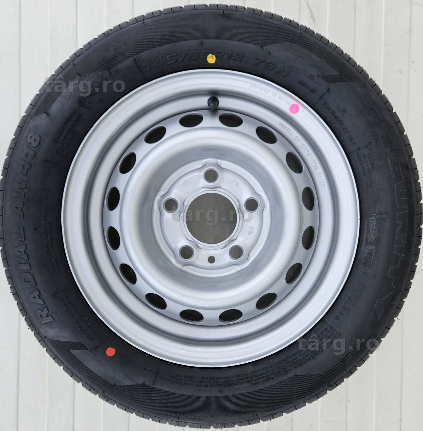 Roata 145/80 R13, Anvelopa Security M+S Janta 4.5Jx13