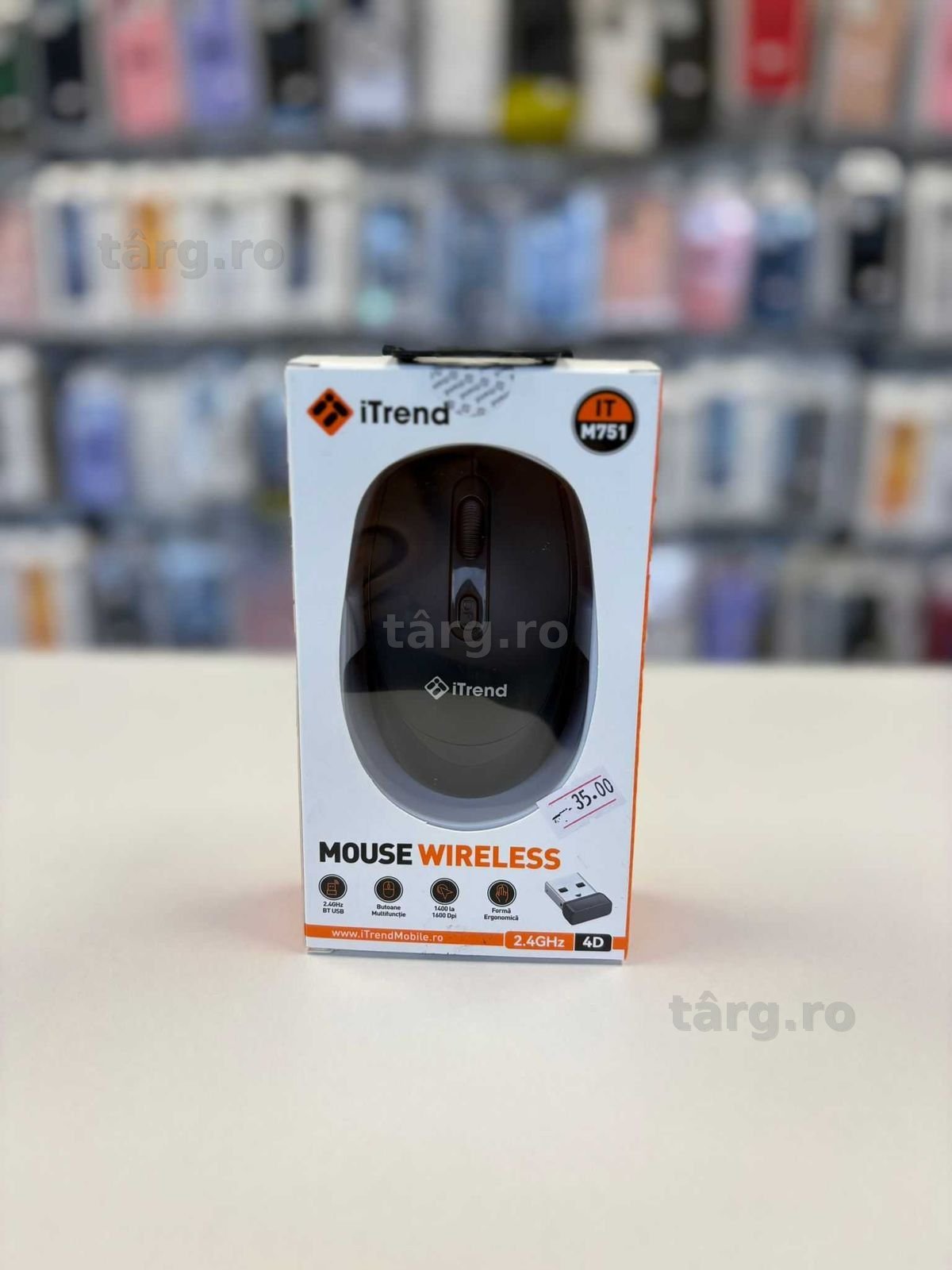 Mouse wireless – plug & play, compatibil PC & laptop 2