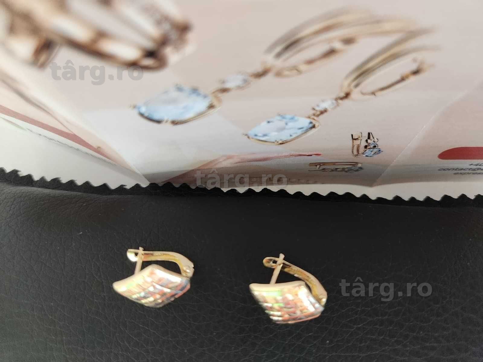 Cercei aur 14k 1.74gr [B. 68155.13 Ag2 Tudor] Garantie 2 ani! 3