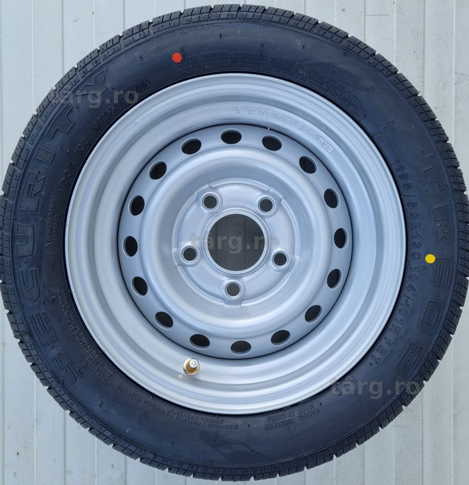 Roata 195/50 R13C 104N, Anvelopa Security pe Janta 6Jx13 2