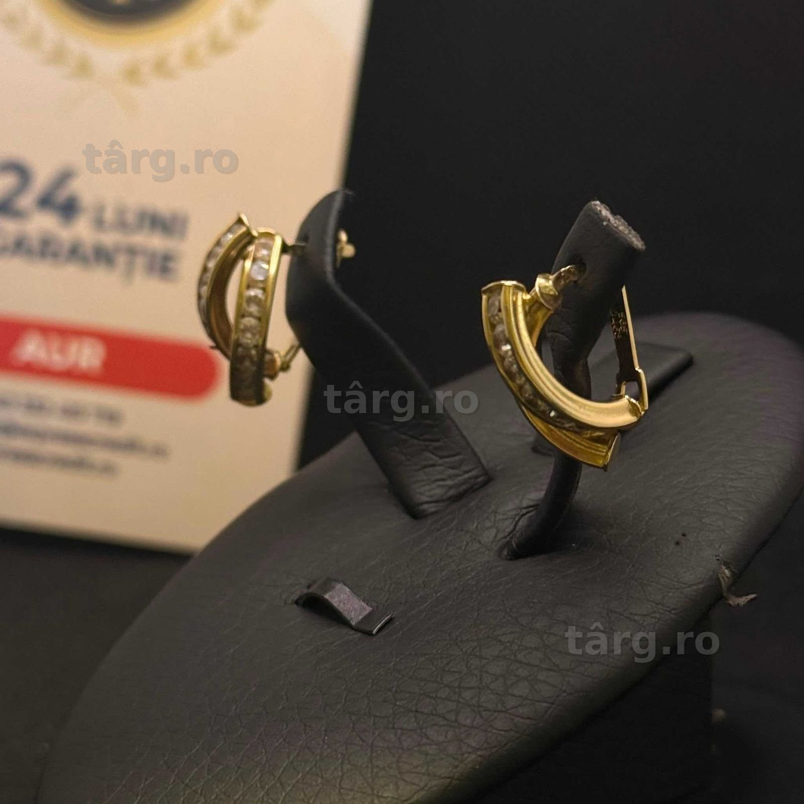 Cercei aur 14K 3.57g (AG15 Gara 1 B33985.4) Garantie 2 ani! 2
