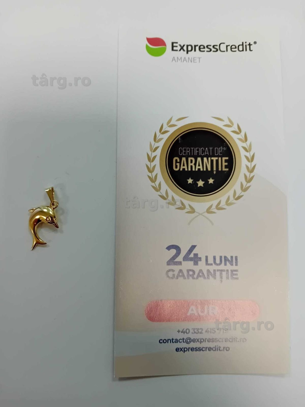 (Ag33) Pandativ Aur 14K/Garantie 2 ani 2
