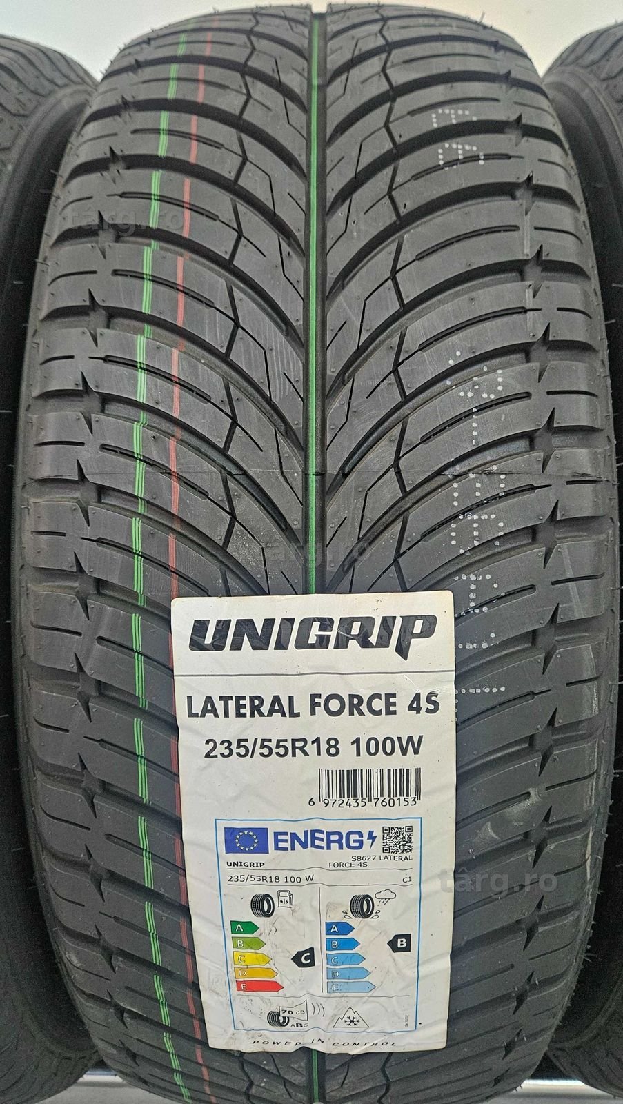 235/55 R18 100W UNIGRIP All Season Anvelope mixte M+S Protectie janta 2