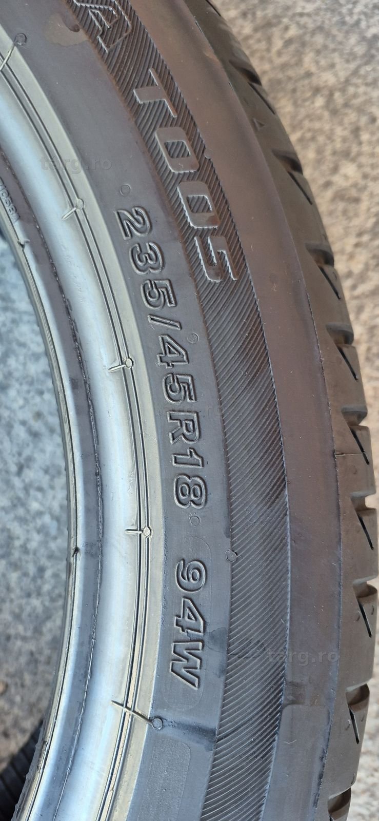 4 anvelope vara Bridgestone 235/45/18,dot 2021.Pretul este pe bucata. 6