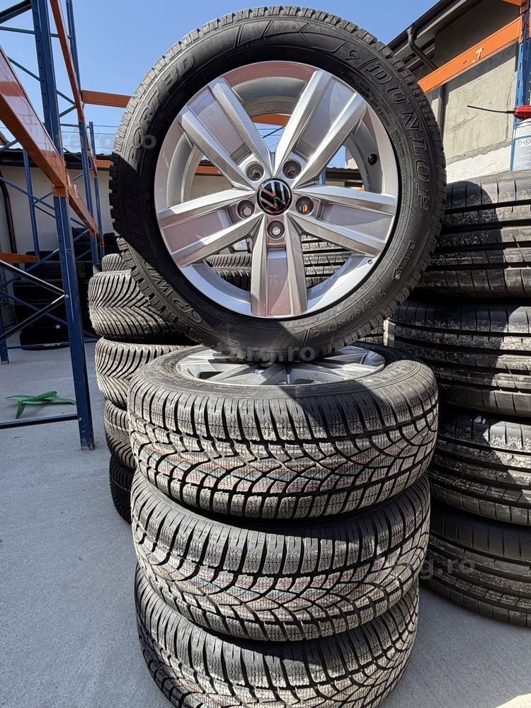 Roti Jante Anvelope Vw Devonport Originale 5X120 Transporter T5 T6 215/60/17c Dunlop 3D M+S NOI 0KM