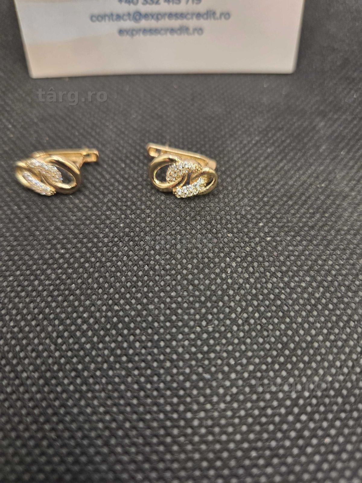 Cercei aur 14K 3.14g (50064 Ag11 Piata Nicolina) Garantie 2 ani! 2