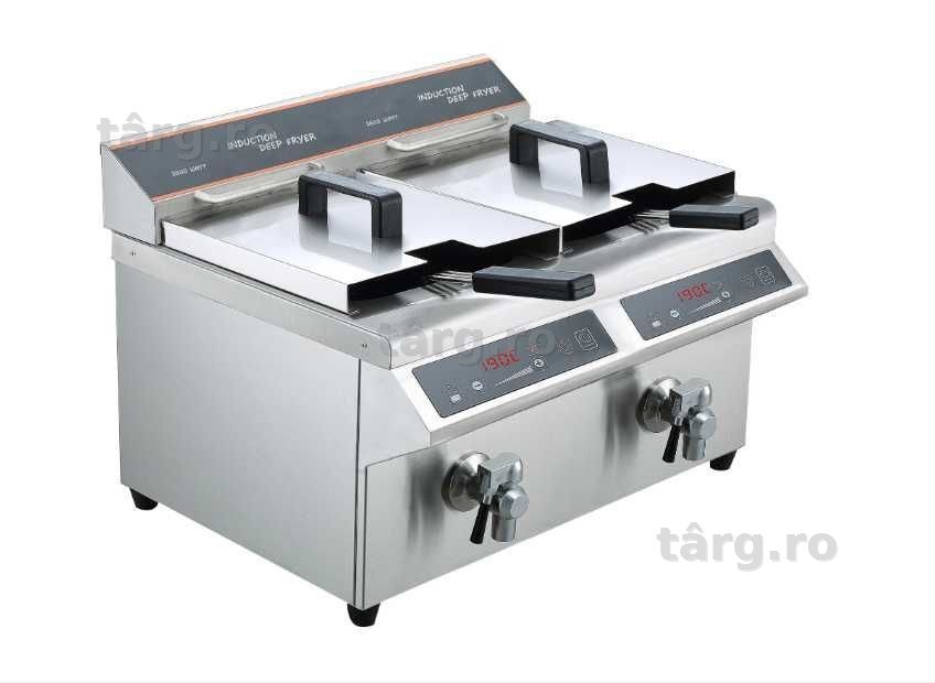Firmann - Friteuza profesional cu inductie 8+8 litri (3,5 kW + 3,5 kW)