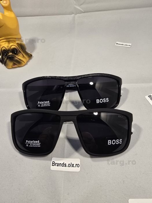Promotie - Ochelari de soare polarizati BOSS, Black Frame, Luicios sau Mat, 802, made in Italy, pret per bucata