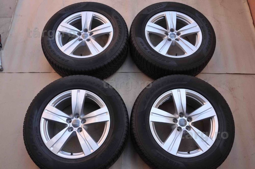 Roti Iarna 18 inch Originale Audi Q7 4M Pirelli 255/60 R18