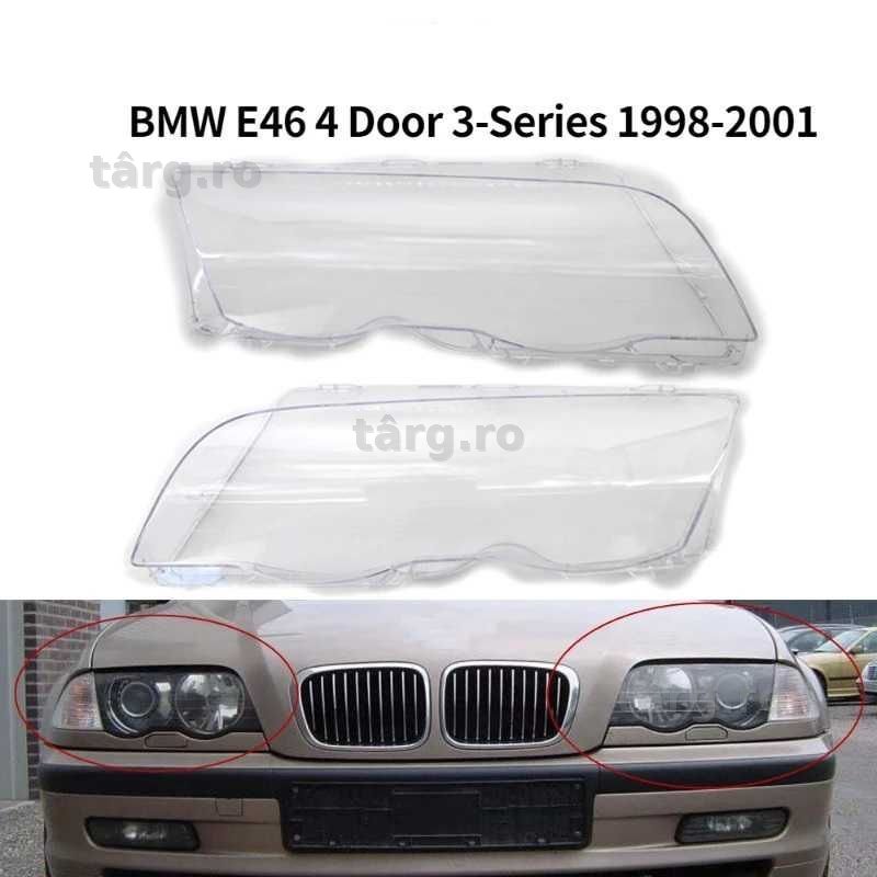 Set 2 Sticle Faruri Sticla Far BMW E46 NFL Non Facelift 1998-2001