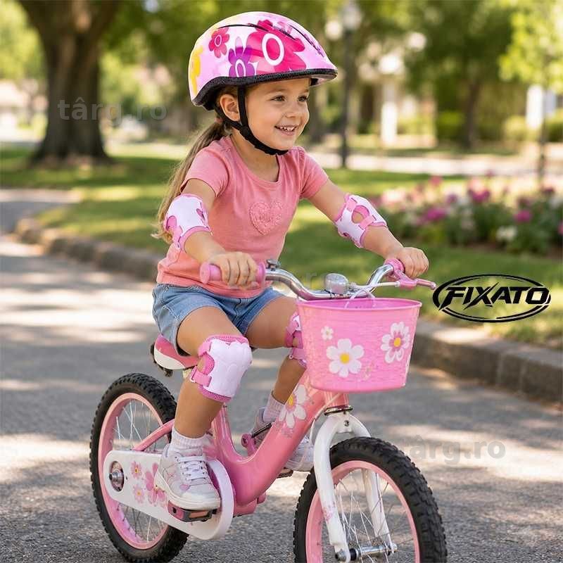 Set Protectie Pentru Copii 7 in 1, Casca cu Marime Reglabila, Genunchiere, Cotiere si Aparatori Incheieturi pentru Bicicleta, Trotineta, Role 4