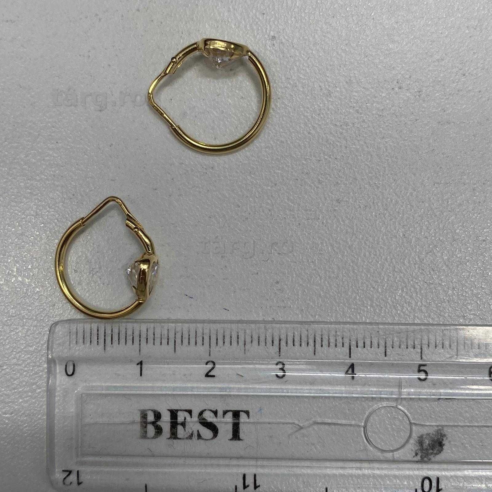 Cercei aur 18k 2.13(Ag13 55996.1) Garantie 2 ani! 2