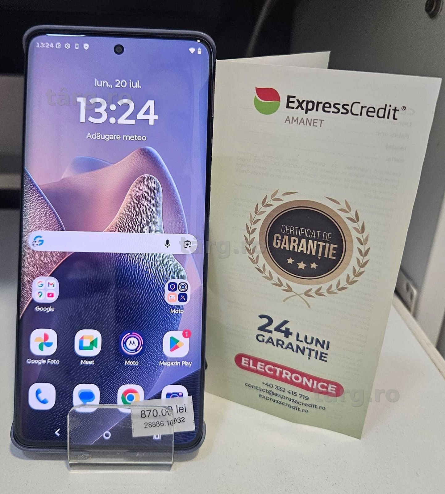 Telefon Motorola Edge 60 Fusion (AG32 B28886.1) 2 ANI GARANTIE!