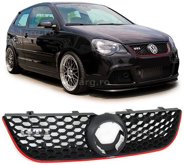 Grila noua VW Polo 9N3 2005-2009 cu locas semn fara emblema GTI
