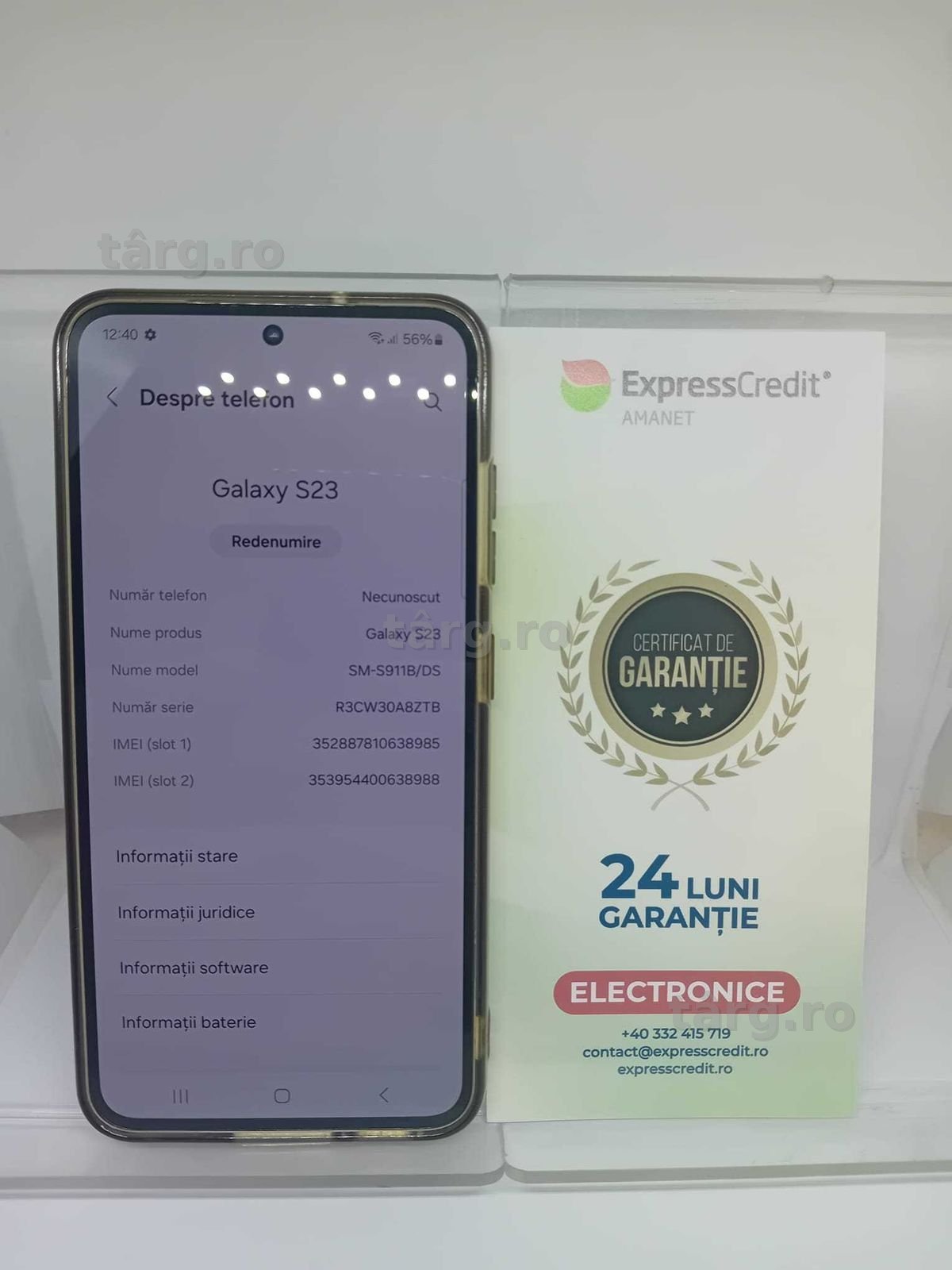 Samsung Galaxy S23 5G (35446/30 Pacurari 2) Garantie 2 Ani!