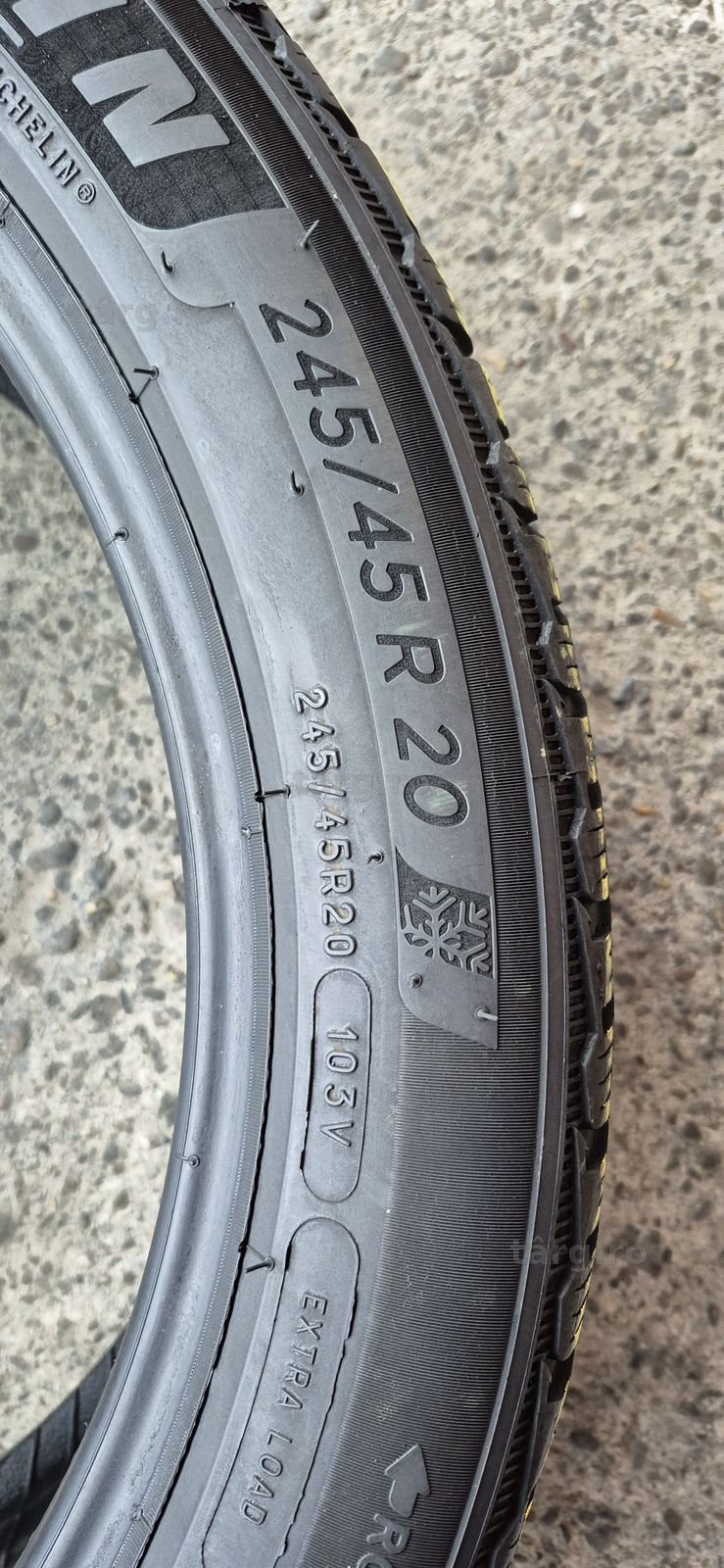 4 anvelope iarna Michelin 245/45/20,dot 2020.Pretul este pe bucata 6