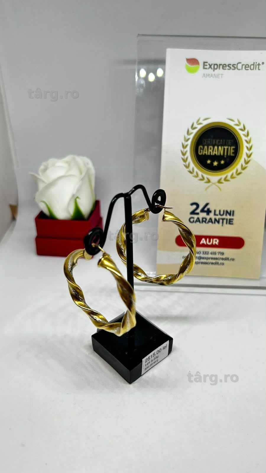 Cercei Aur 14K 5.03g (AG1 Alexandru B53901) - Garantie 2 ani! 2
