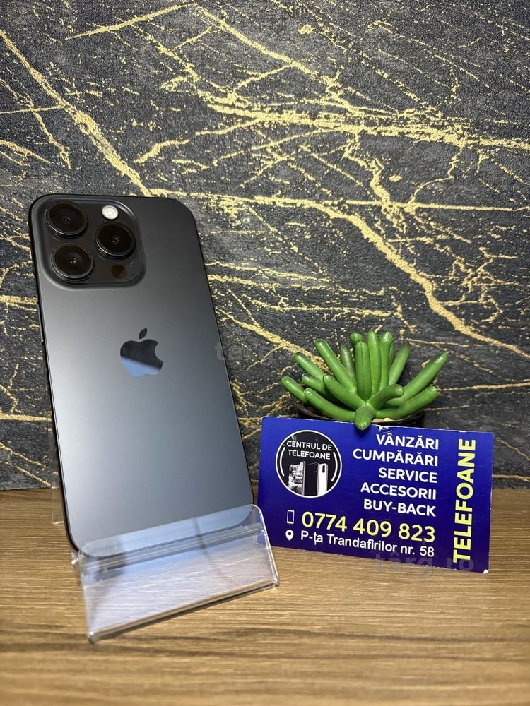 Iphone 15 Pro/128Gb/Garantie 2Ani Centrul de Telefoane/Rate
