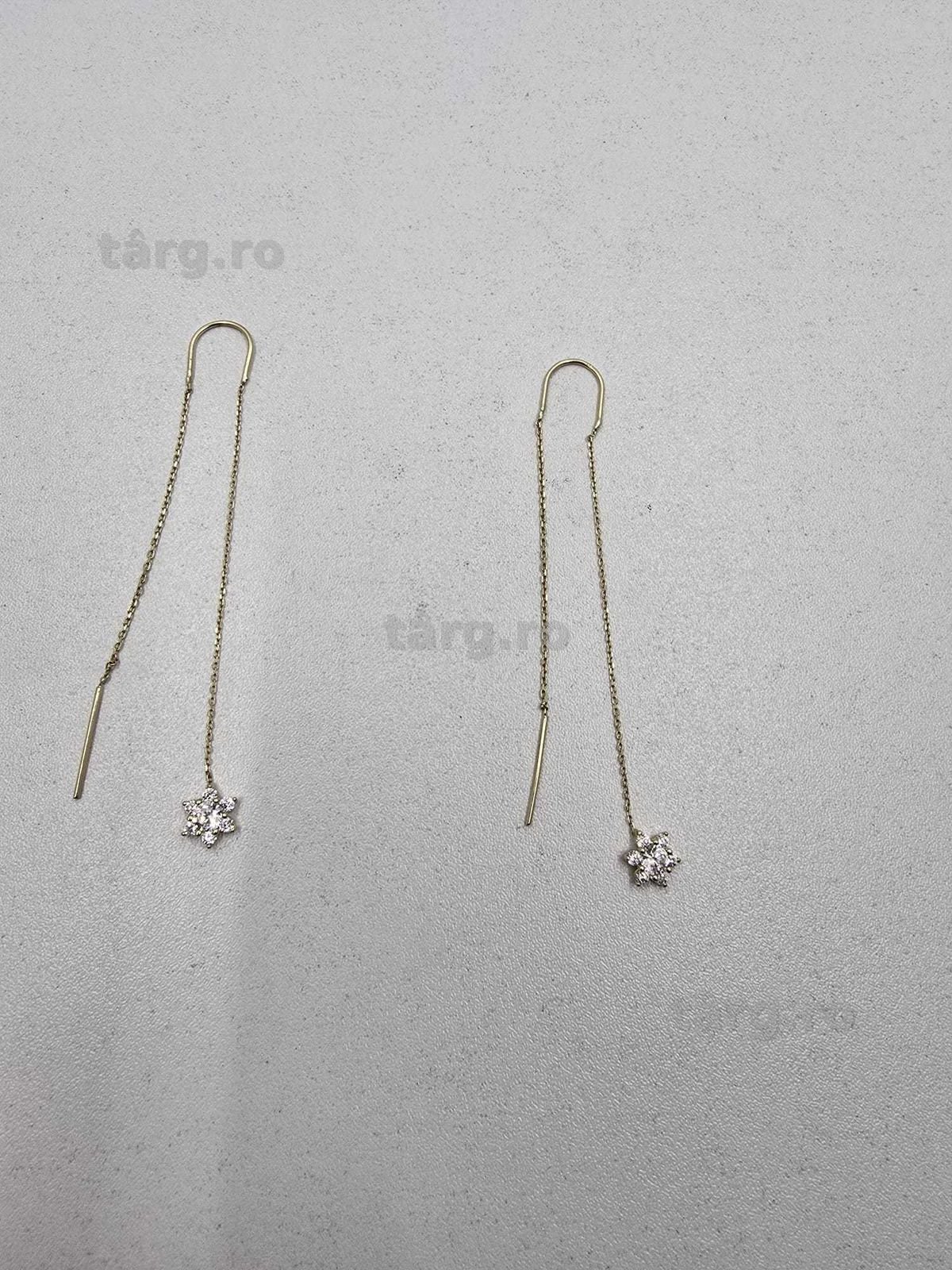 Cercei aur 14K 2.15gr (Ag25 Belvedere B.42258.2)-Garantie 2 Ani! 3
