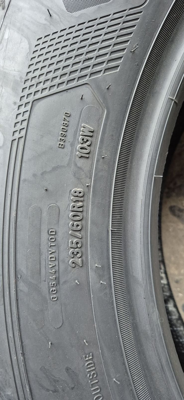 4 anvelope vara ca noi Goodyear 235/60/18,dot 2019/2025.Pret/bucata. 6