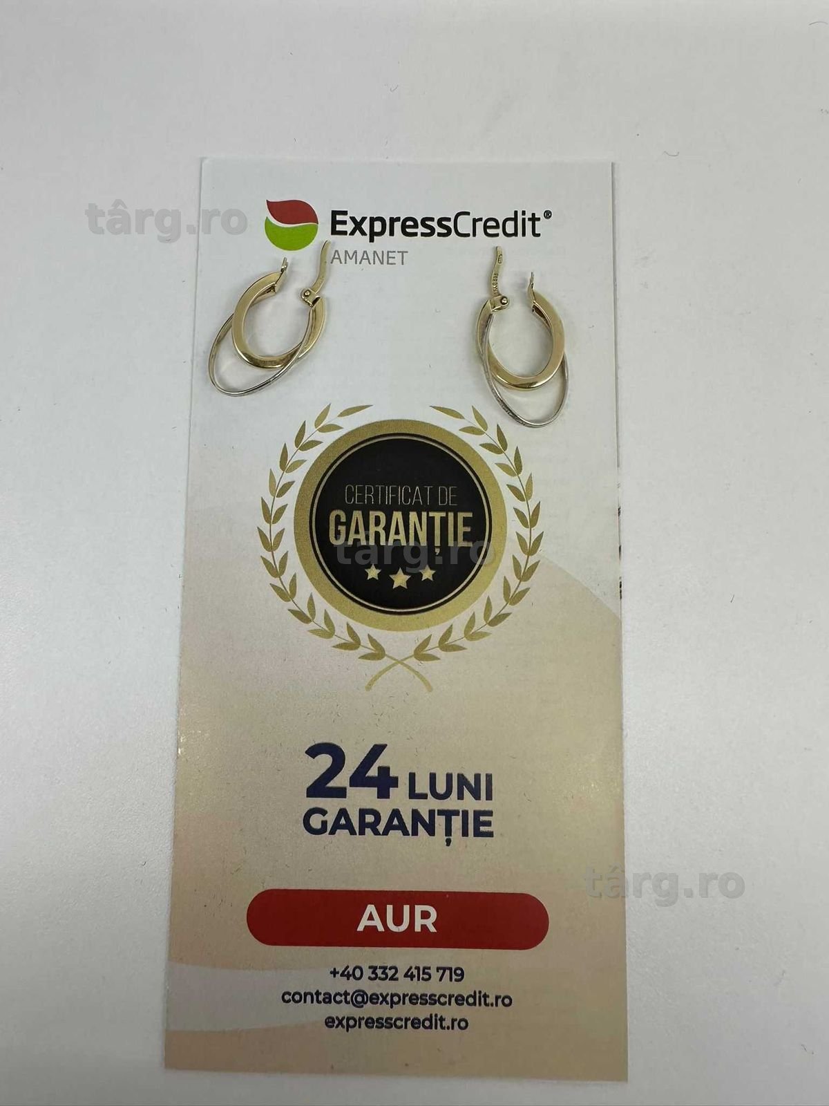 Cercei 14k 2.04g ( Galata B7734.1 ) Garantie 2 ani!