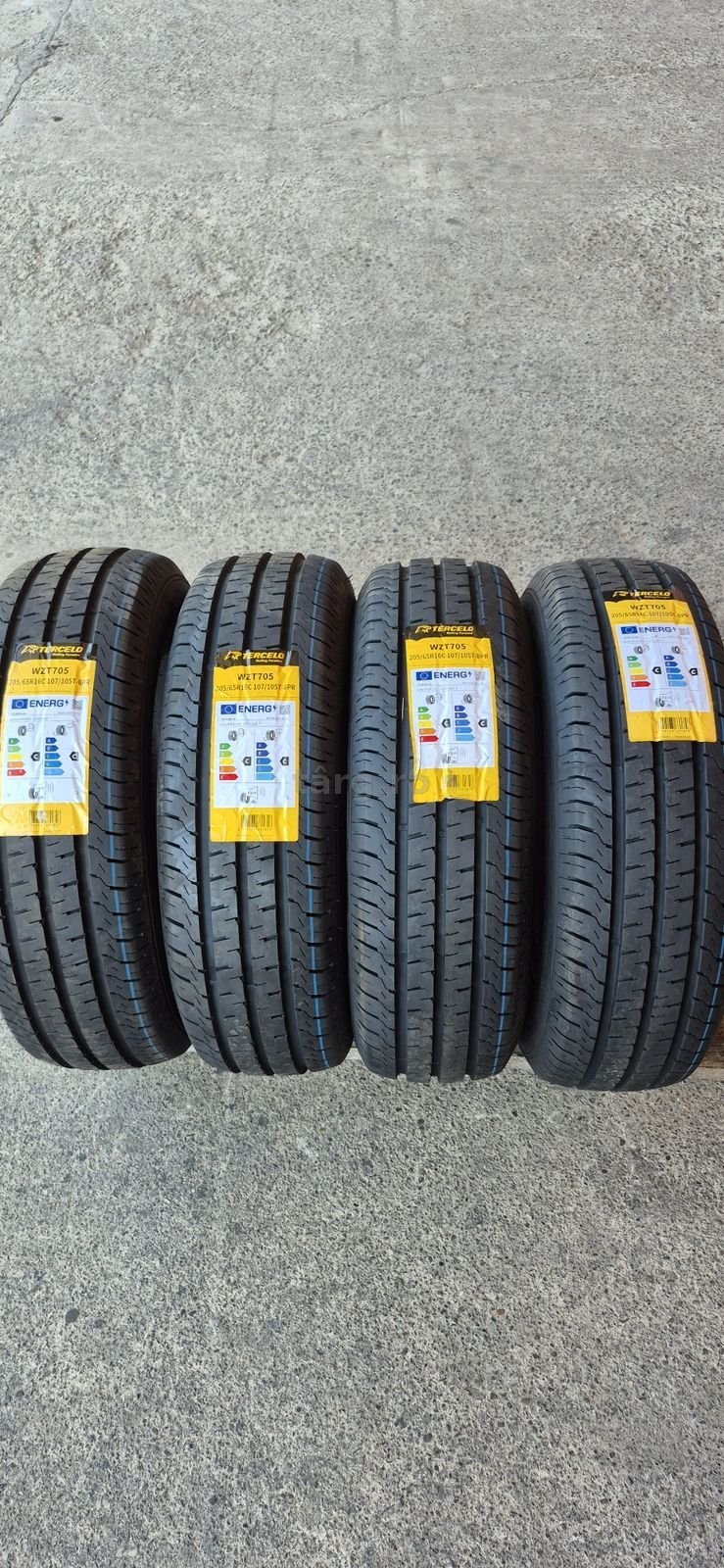 4 anvelope M+S noi Tercelo 205/65/16C,dot 2025.Pretul este pe bucata.