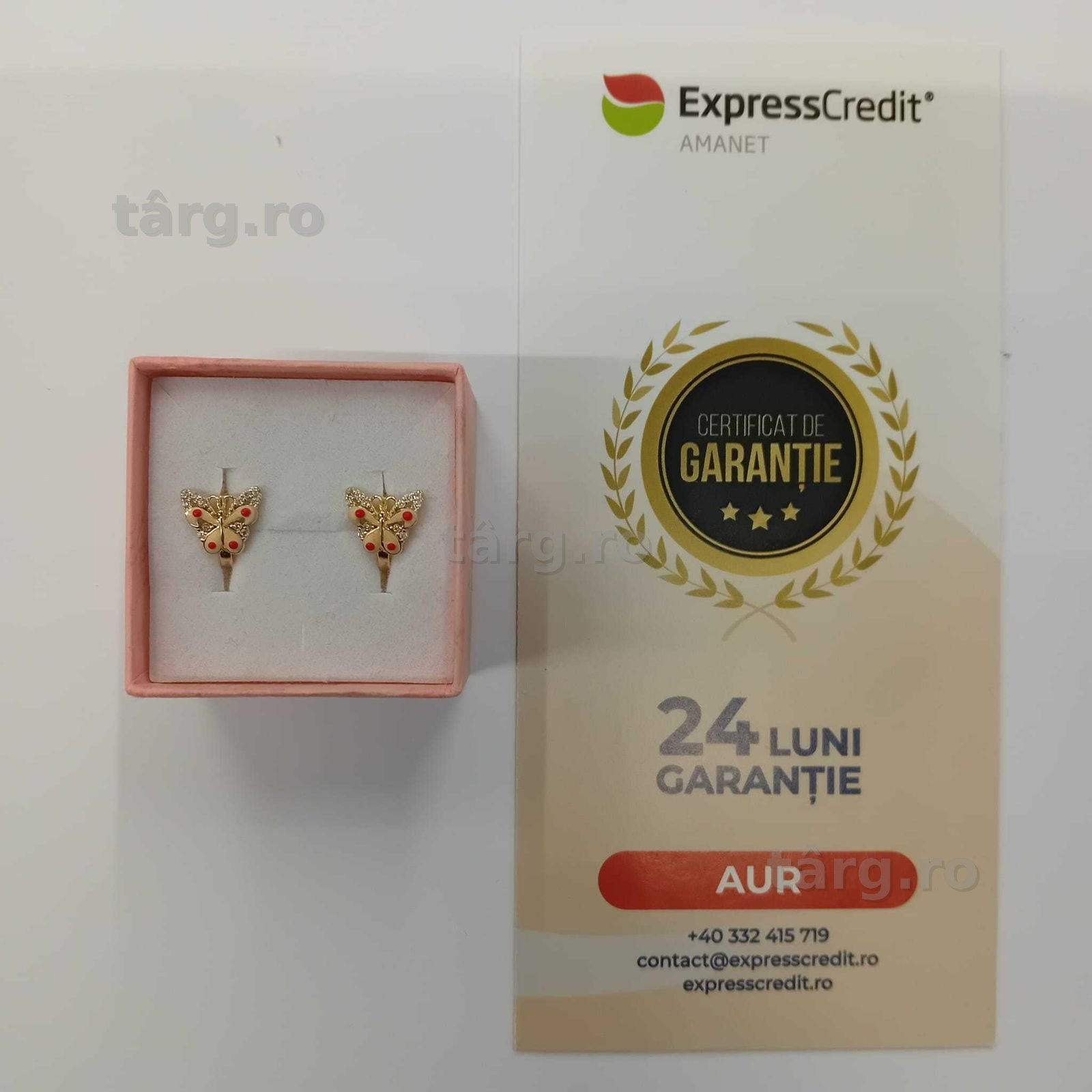 Cercei Copii Aur 14k 1.64g (ag49 Esplanada b.8311) 2 ani garantie