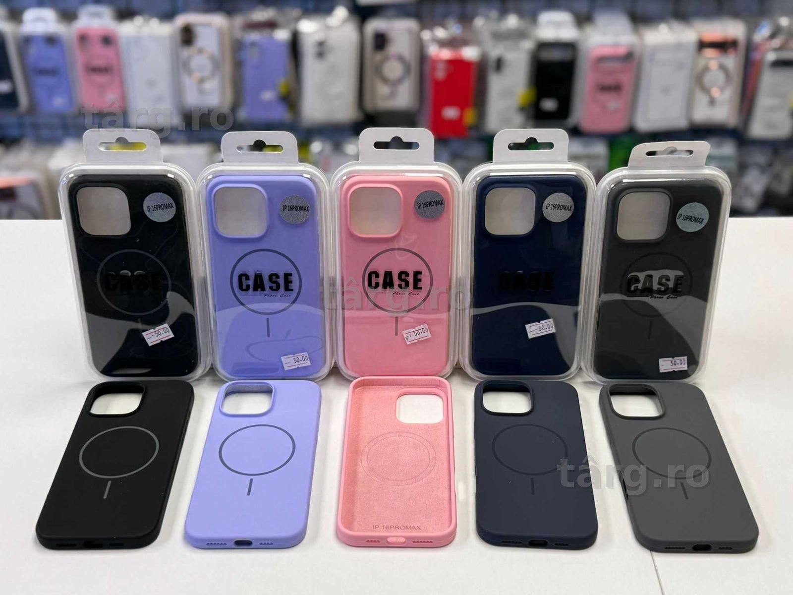 Husa silicon cu MagSafe, folie, cablu, incarcator iPhone 16 Pro Max 2