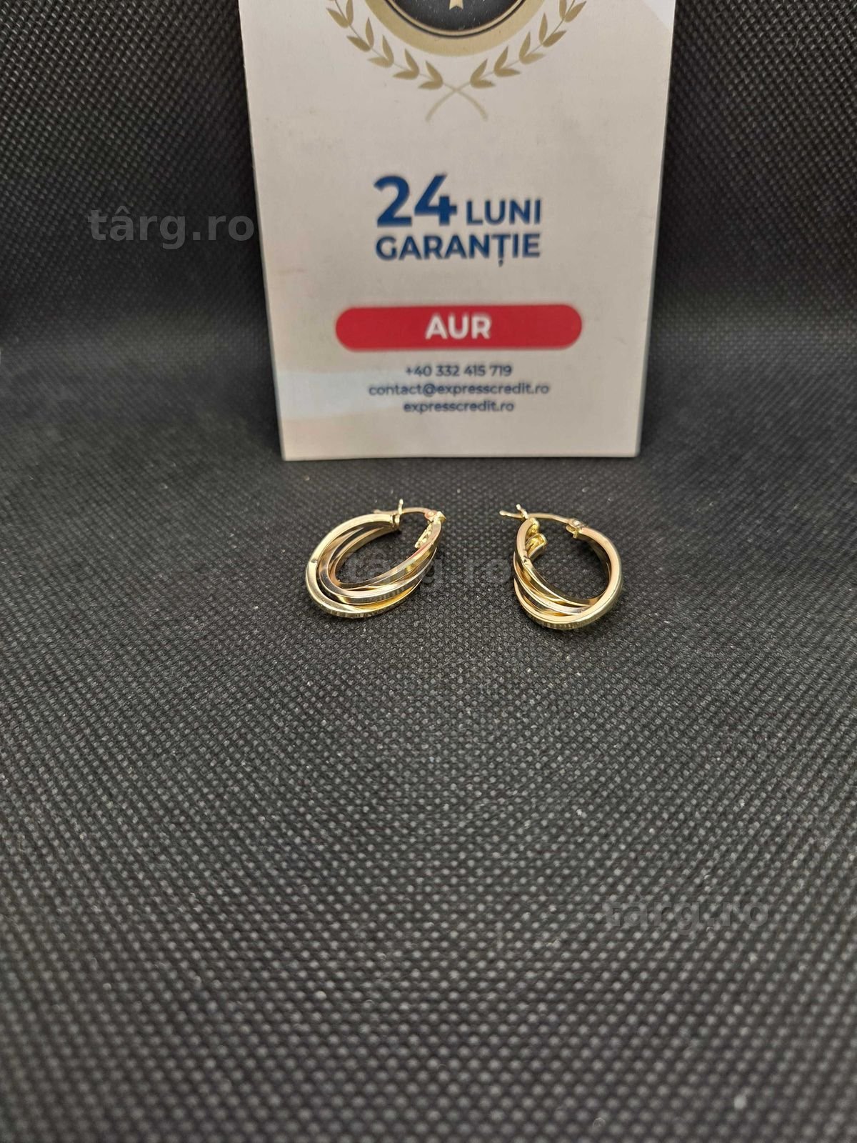 Cercei aur 14K 3.76g (49983 Ag11 Piata Nicolina) Garantie 2 ani!