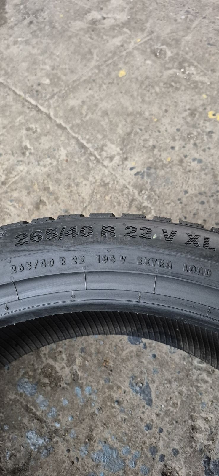 2 anvelope iarna ca si noi Continental 265/40/22,dot 2020.Pret pe buc. 8
