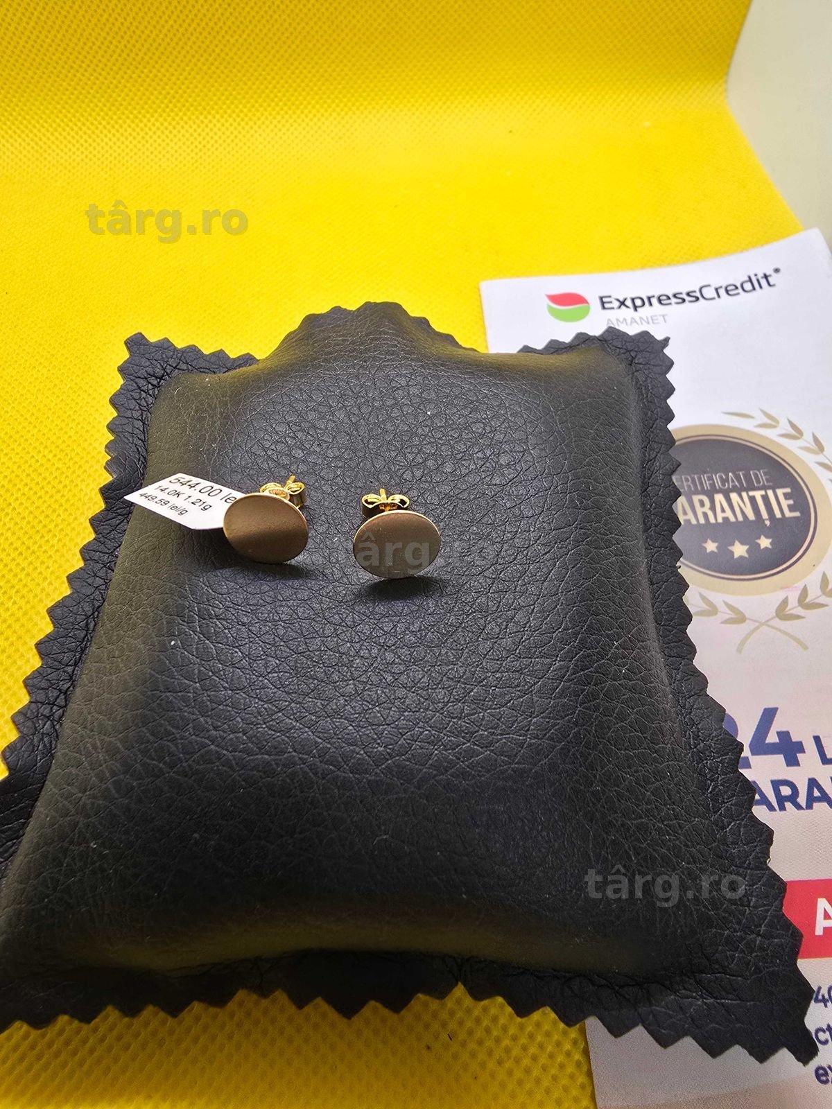 Cercei de aur 14k (Ag29 Siraj b.33634.1) Garantie 2 ani