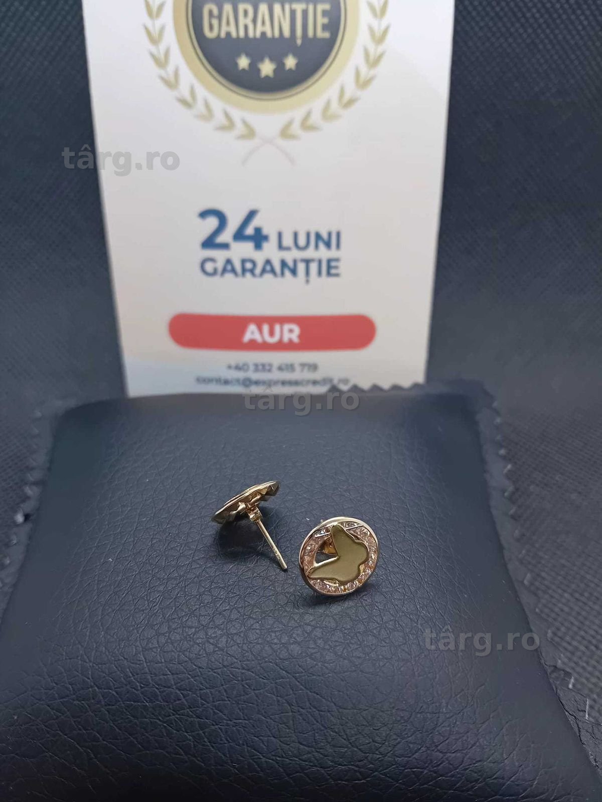 Cercei aur 14k 1.36g (B.25647 AG31 Barboi) Garantie 2 ani!