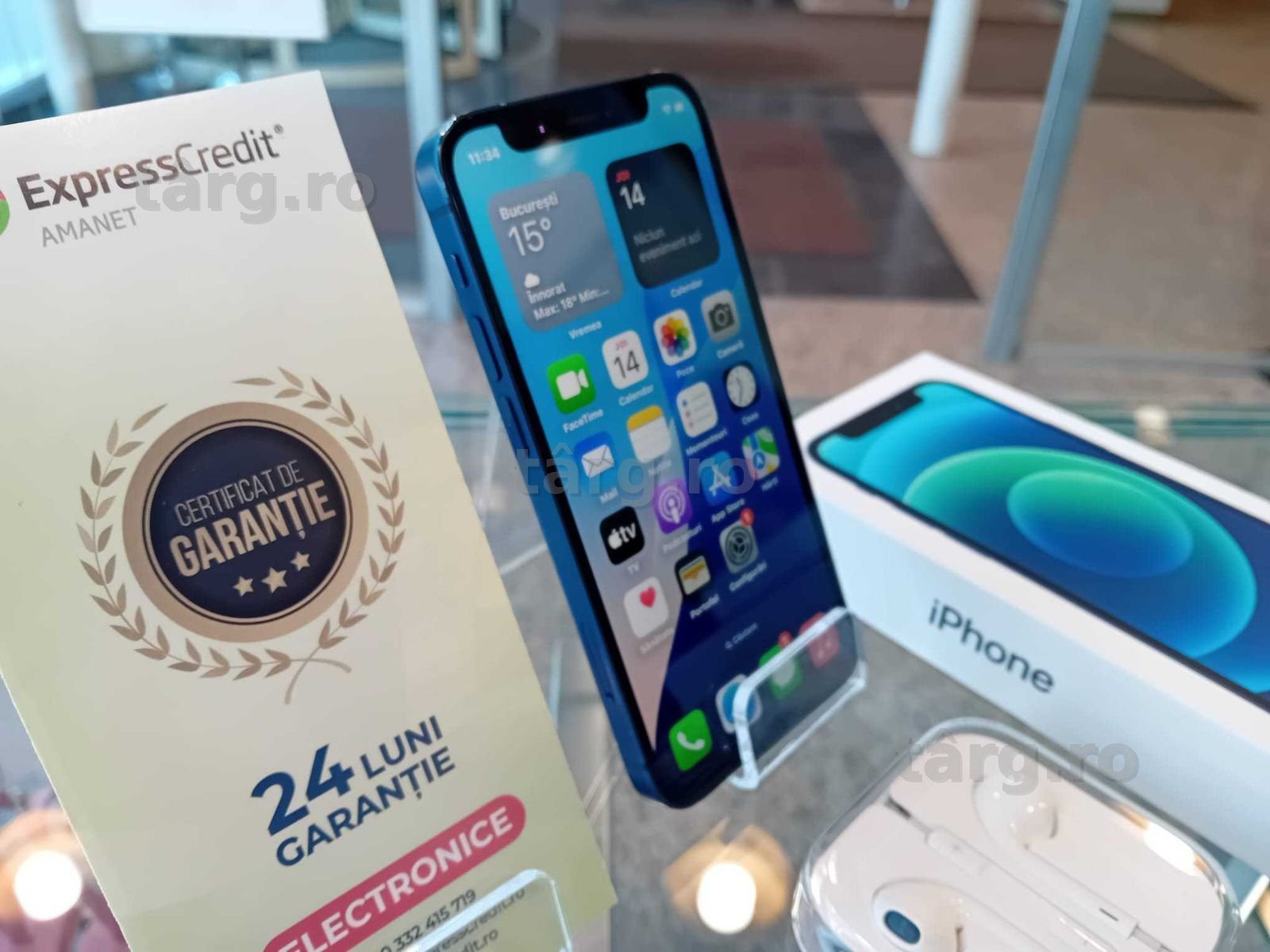 Iphone 12 Mini 128Gb 77% + casti (Iulius Mall)(B-441) Garantie 2 ani! 2