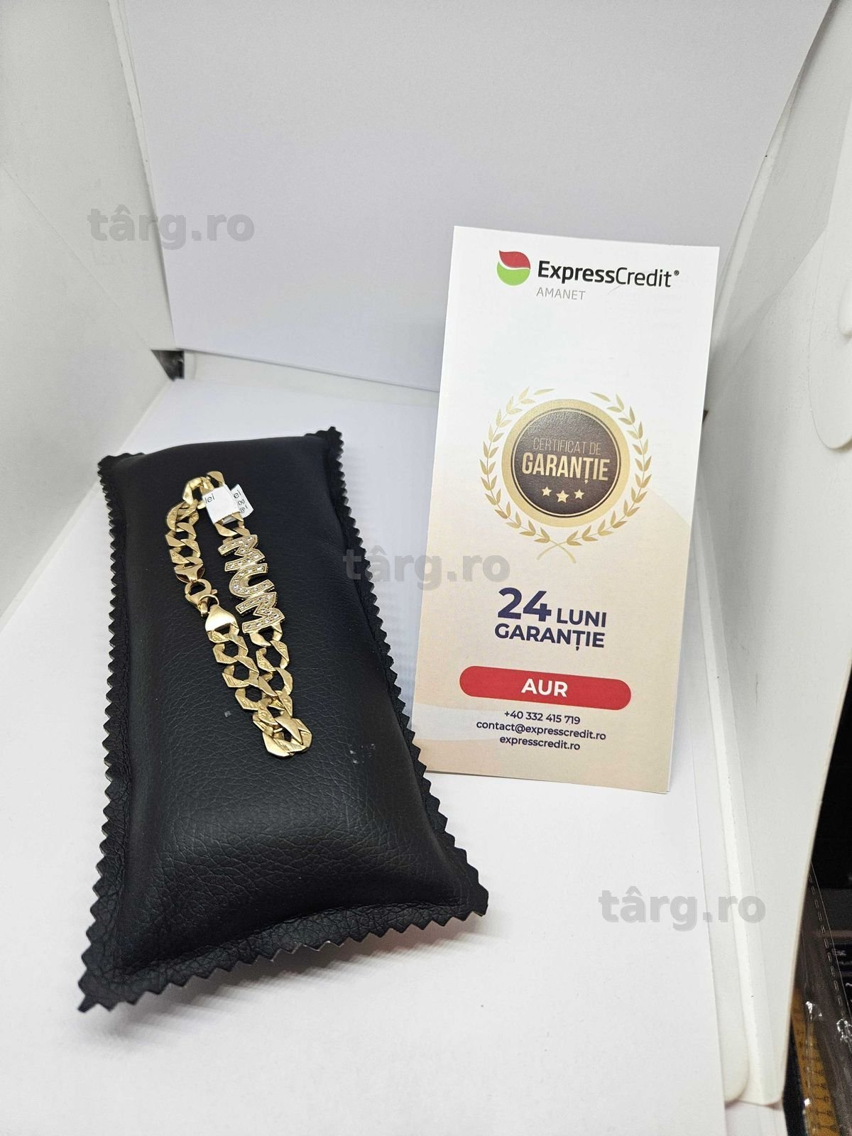 Bratara aur 9k 12.40gr (53281.2 AG1/30 Pacurari 2)Garantie 2 ani!