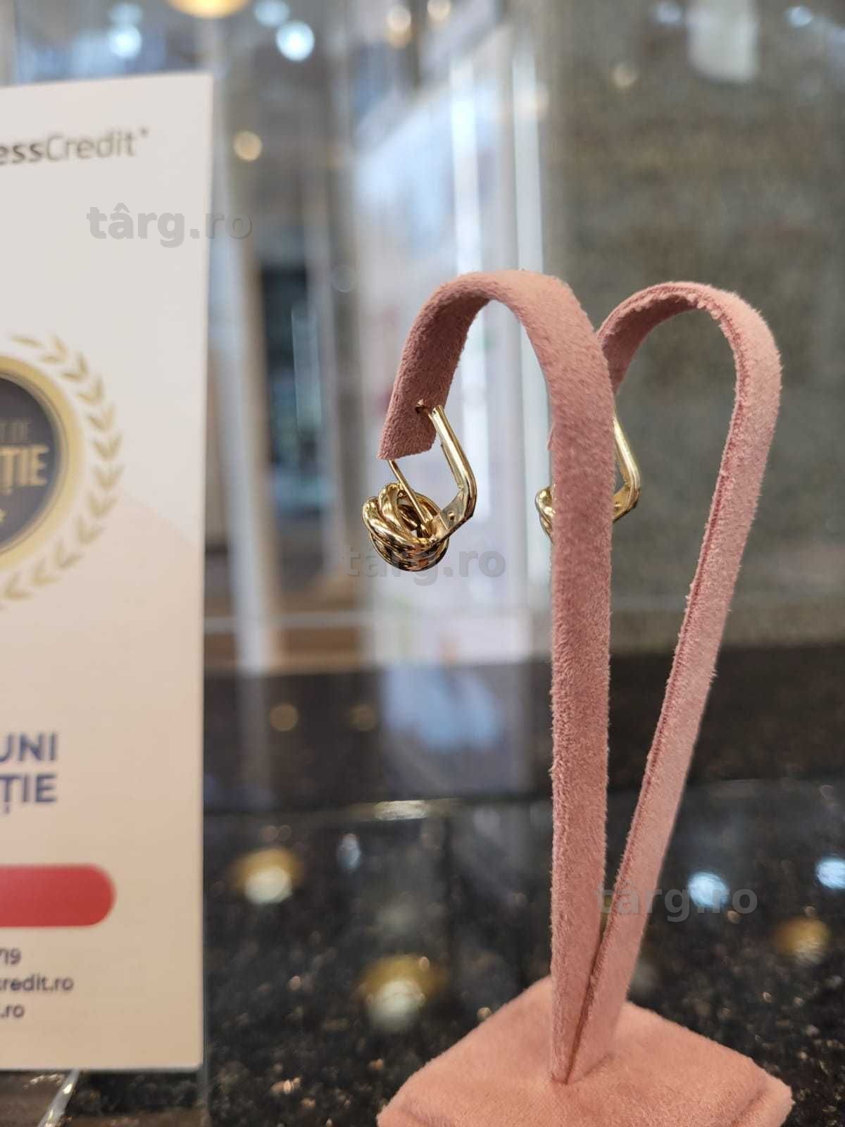 Cercei aur 14K 2.72g (Iulius Mall)(B-29) Garantie 2 ani! 3