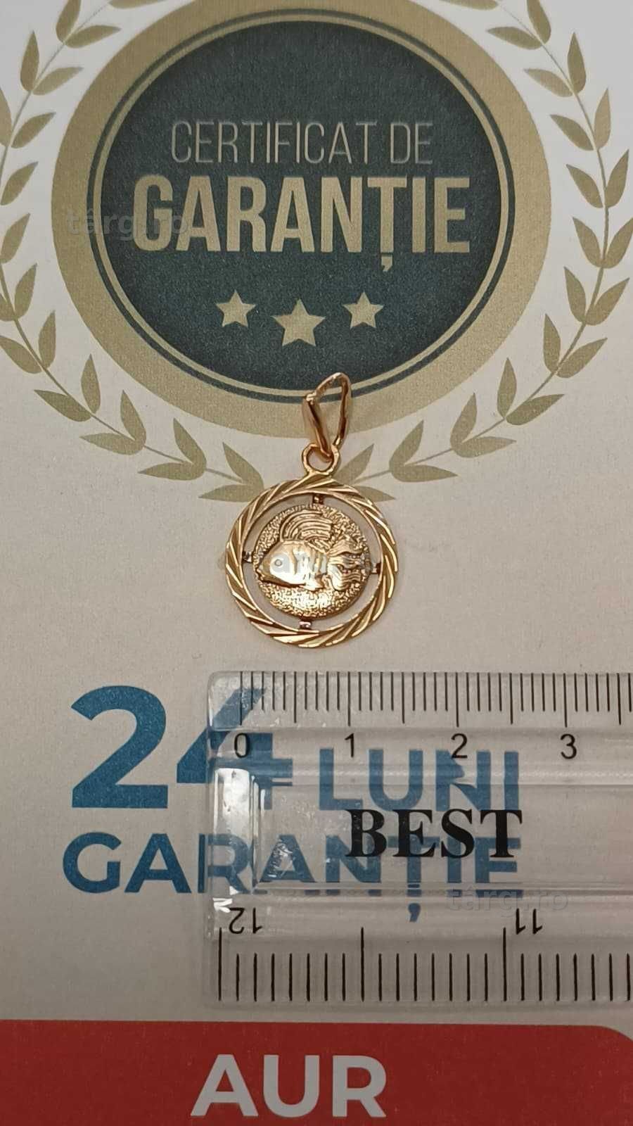 (AG24 Harlau B.45341.1) Pandantiv aur 14K 2.53gr - Garantie 2 ani! 3