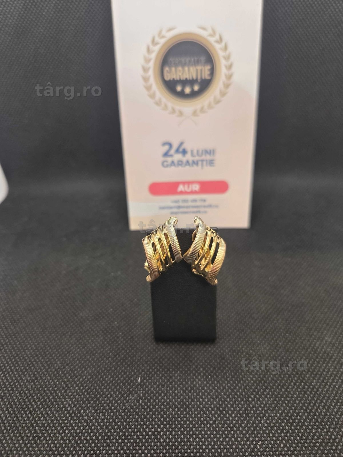 Cercei aur 18K 6.0g (49886.3 Ag11 Piata Nicolina) Garantie 2 ani!