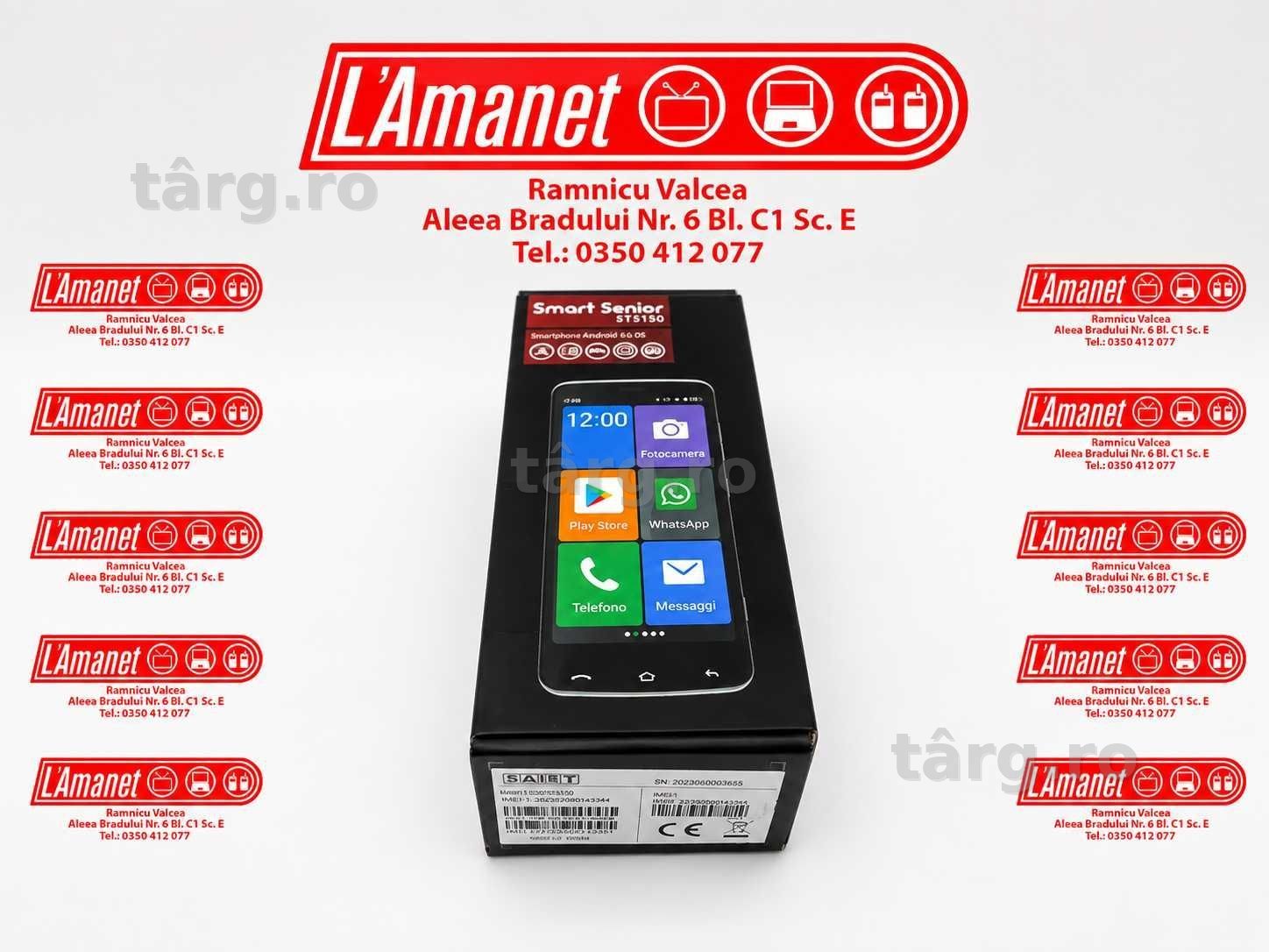 Smart Senior STS550 Black 16GB Android Dual Sim Neverlock Sigiliu Intact